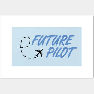 Future pilot design with airplane for cadets Posters and Art